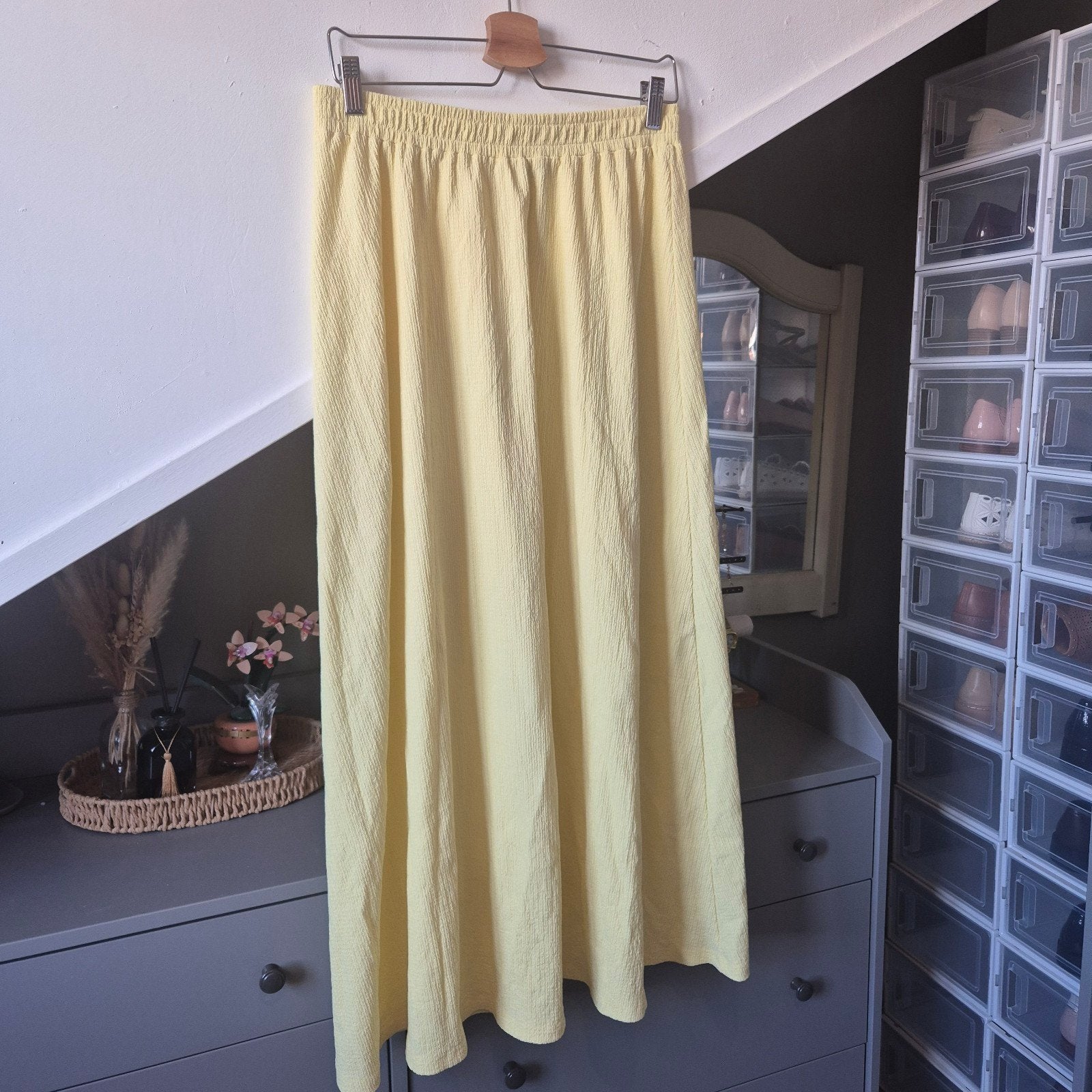 Gina Tricot Gele Maxi-Rok Maat M, Maat 38/40 (M), Gina Tricot, Geel, Ophalen of Verzenden
