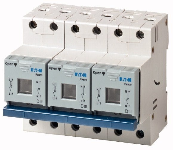Pasco veilighedenlastscheider DIII 3P+N, max.35A, Verzenden, Nieuw