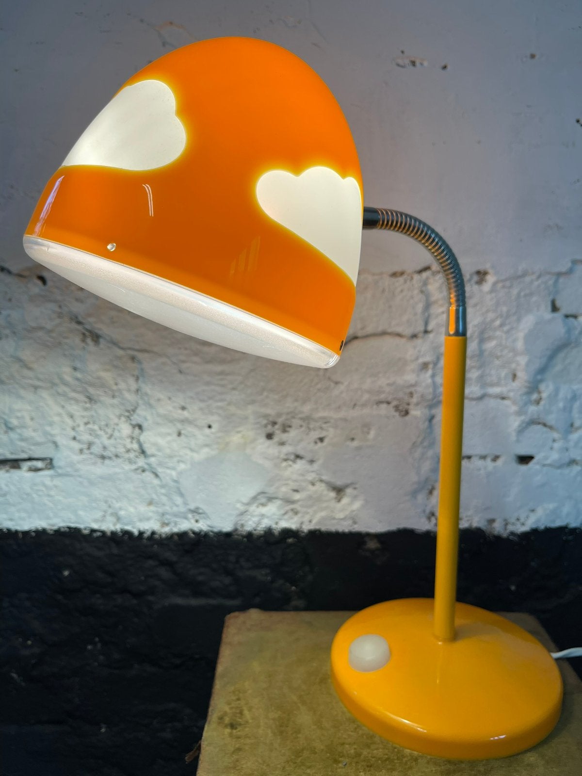 Vintage Ikea oranje wolkenlamp Skojig - Henrik Preutz, Vintage jaren 90 Ikea, Gebruikt, Ophalen of Verzenden, Minder dan 50 cm