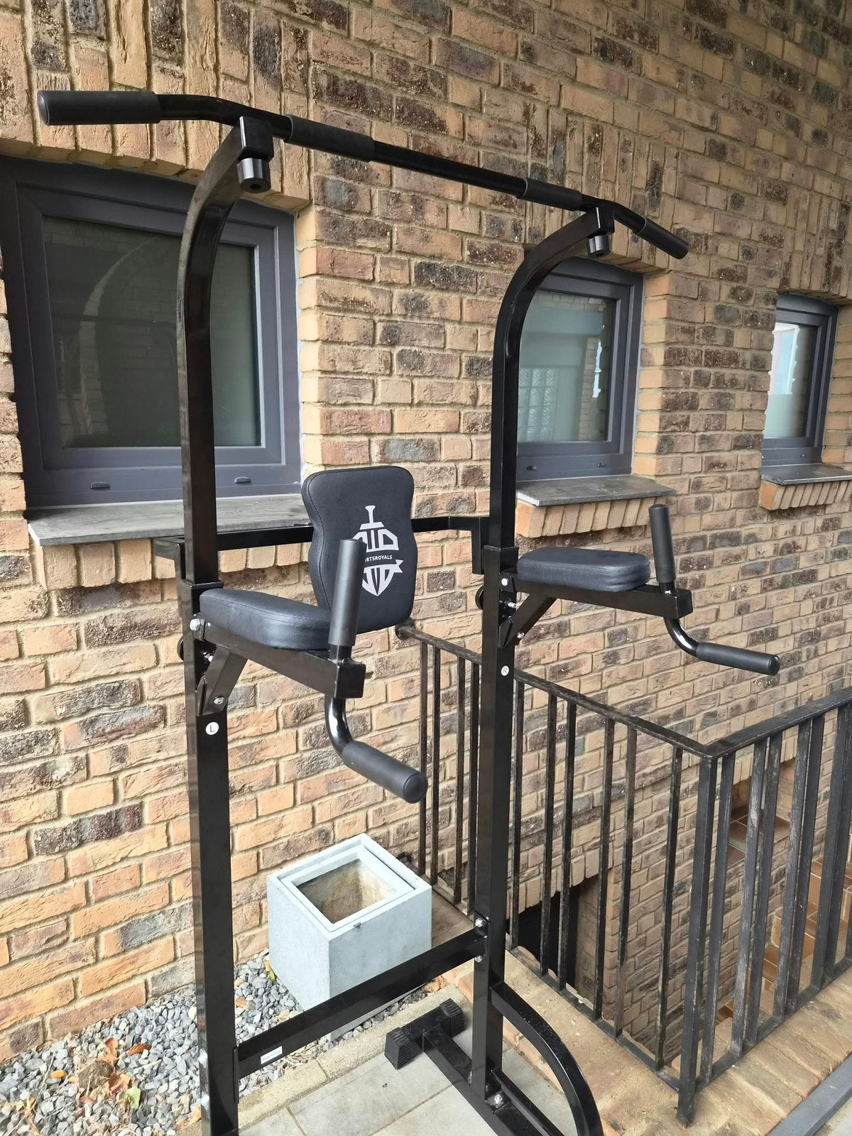 Power tower krachttraining, Ophalen, Zo goed als nieuw, Oprekstang