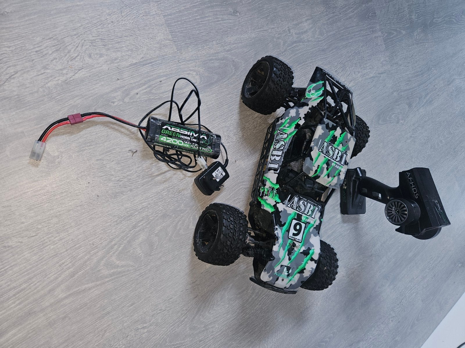 ASBI RC Offroad Buggy met Afstandsbediening en Accu, Elektro, Gebruikt, Auto offroad, Ophalen of Verzenden