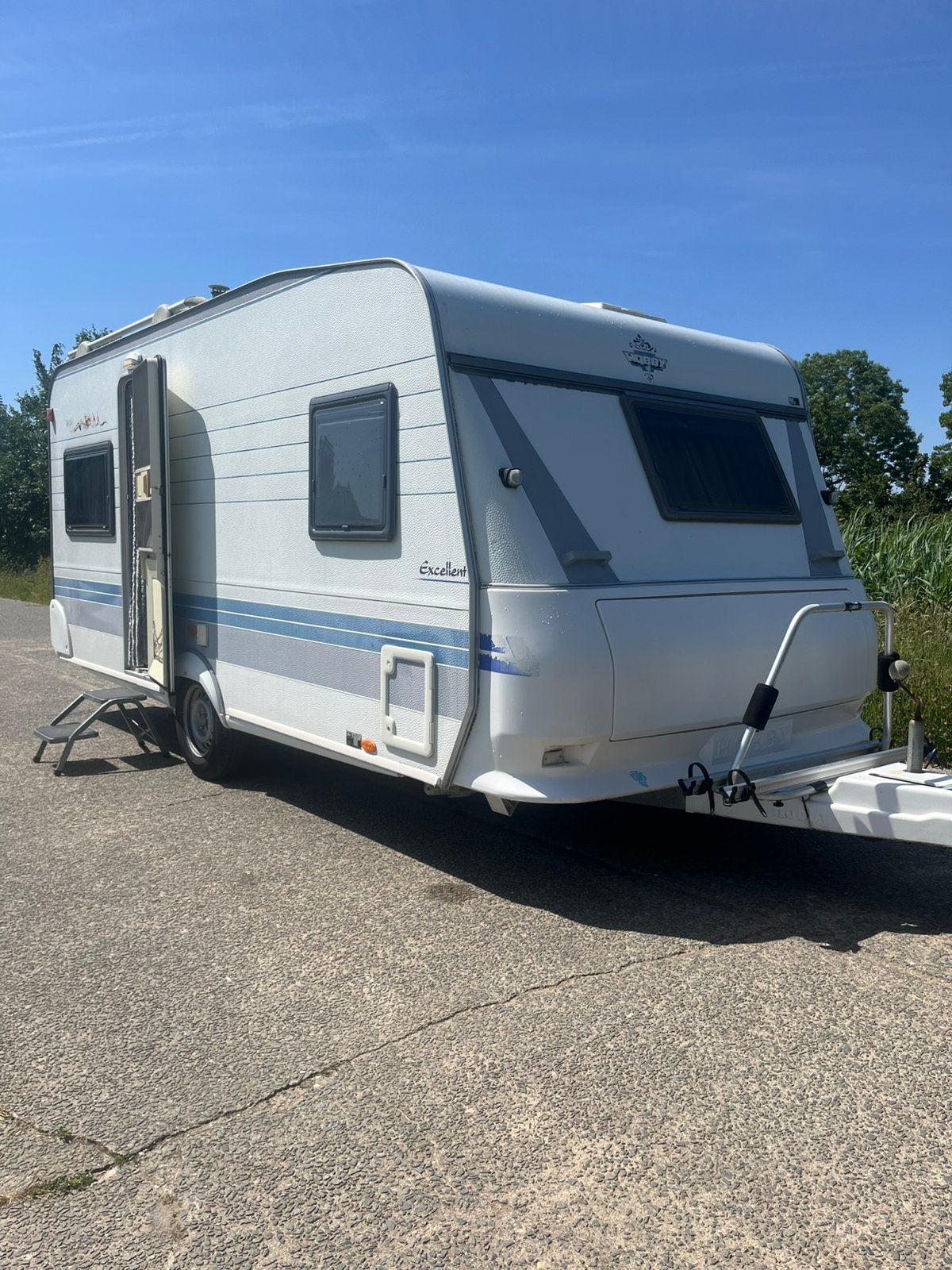 Hobby 460 UFE BJ 2002 Mover Dorema Voortent Fransbed Rondzit, Schokbreker, Rondzit, Hobby, Particulier