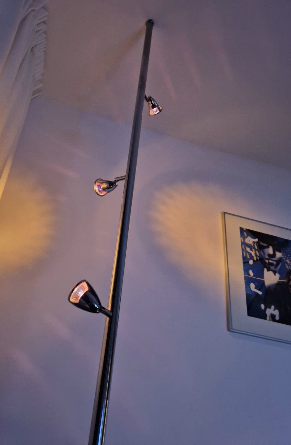 design klemlamp Chrome met halogeen, Ophalen, Zo goed als nieuw