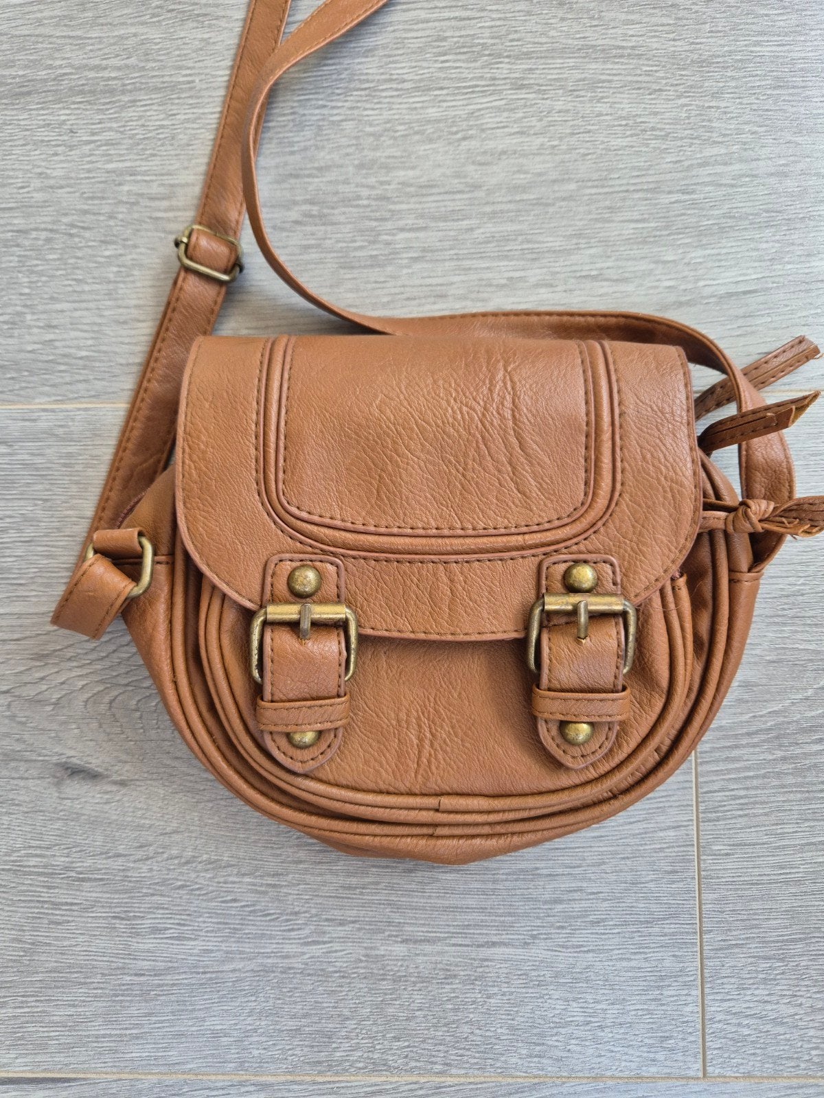 Atmosphere schoudertas / crossbody tas bruin / cognac, Ophalen of Verzenden, Zo goed als nieuw, Bruin, Schoudertasje