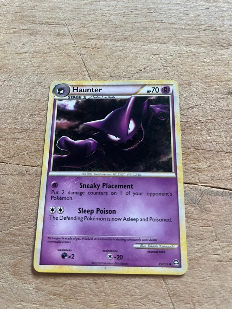 Pokemon Haunter 35/102, Ophalen of Verzenden, Zo goed als nieuw, Losse kaart