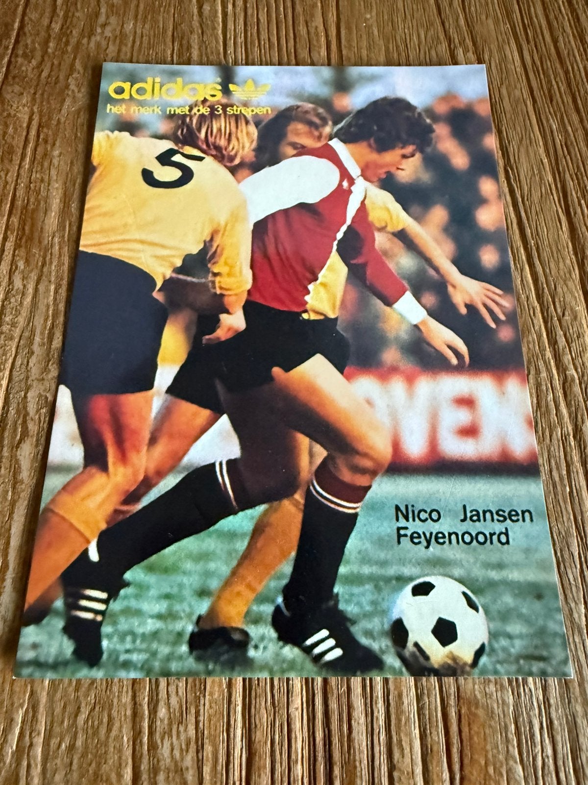 Adidas Spelerskaart Nico Jansen Feyenoord, Ophalen of Verzenden, Zo goed als nieuw, Feyenoord, Spelerskaart