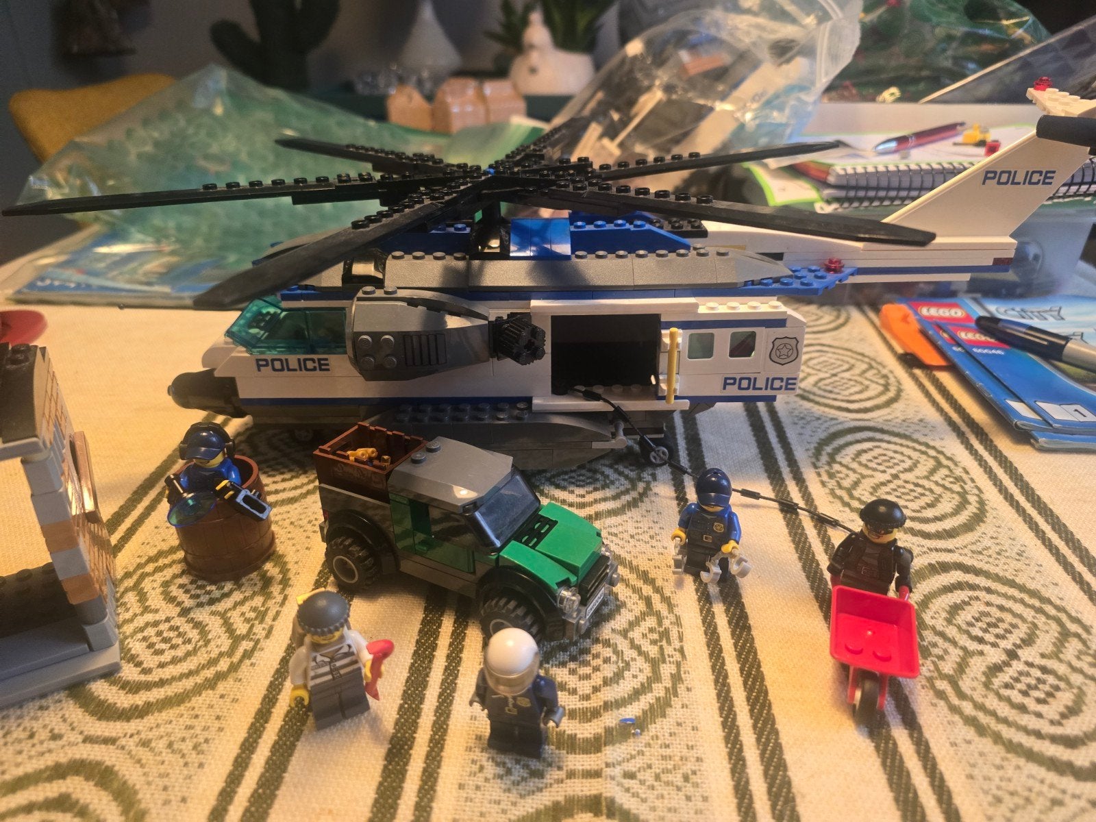 LEGO City 60046 Helikopter Surveillance, Lego, Ophalen of Verzenden, Complete set, Inclusief instructies
