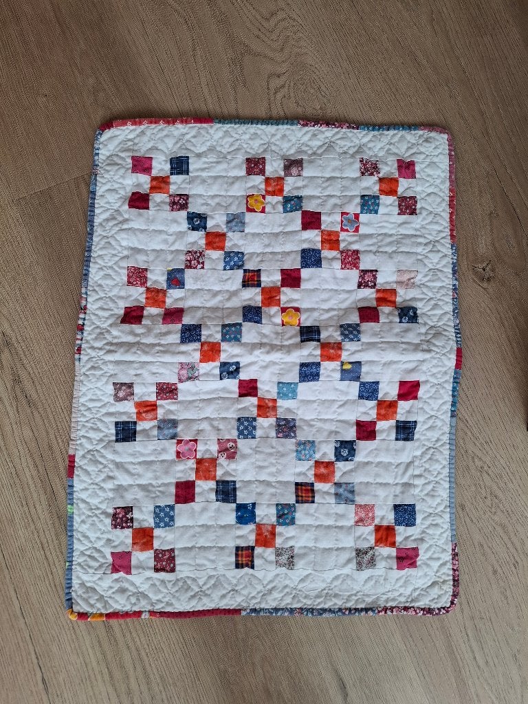 Quilt - klein, handgemaakt, Gebruikt, Overige kleuren, Ophalen of Verzenden, 30 tot 120 cm