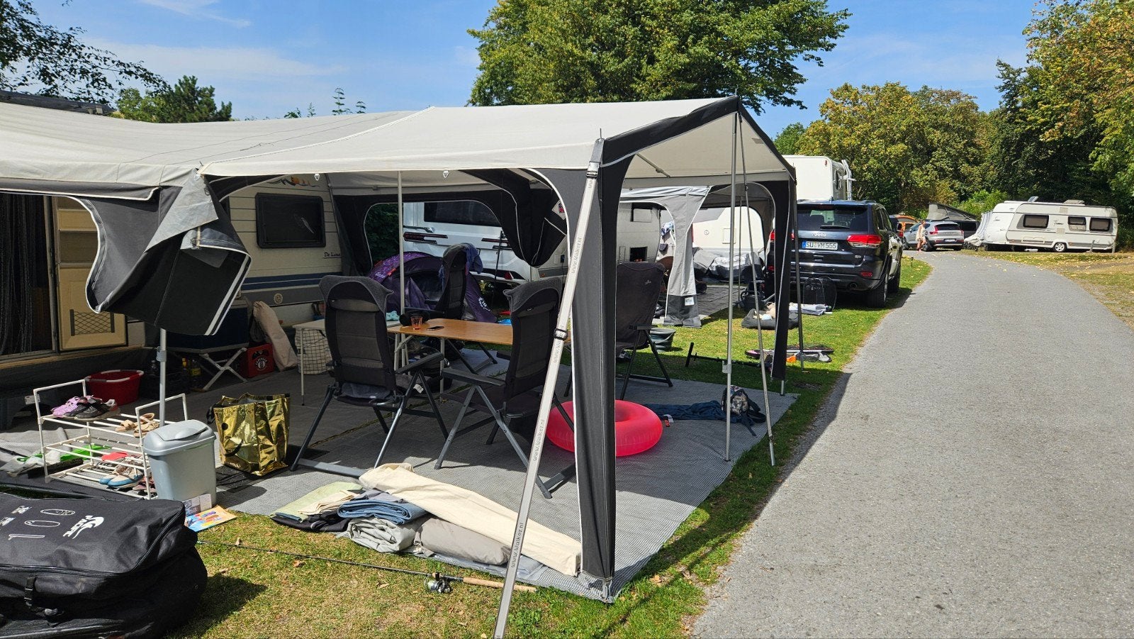 Dorema Palma voortentluifel (alleen doek), Caravans en Kamperen, Voortenten en Luifels, Ophalen, Gebruikt, Ten Cate All Season 200g/m2