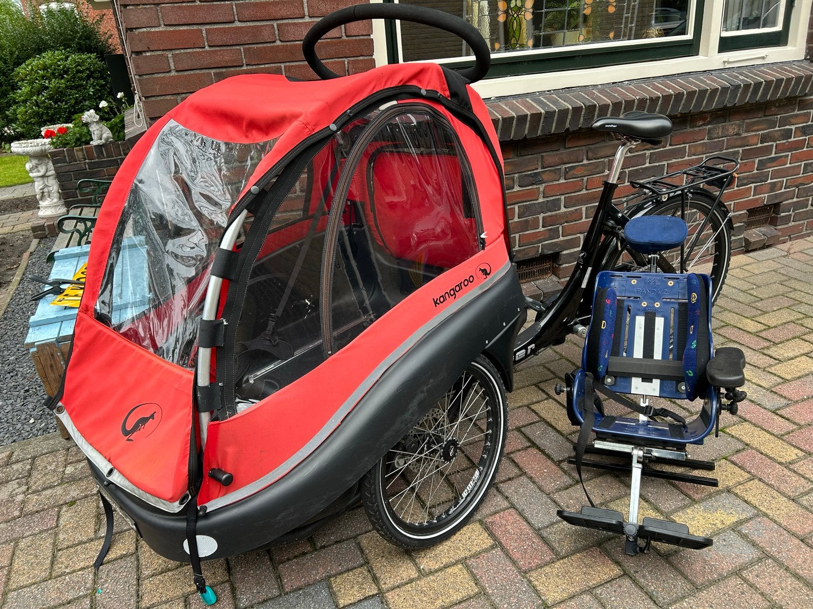Kangaroo Winther bakfiets - Weinig gebruikt, Overige merken, Huif, Ophalen of Verzenden, Zo goed als nieuw