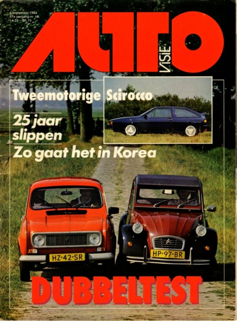 Autovisie dubbeltest Citroen 2 CV6 en Renault 4 1982, Boeken, Ophalen of Verzenden, Gelezen, Overige merken