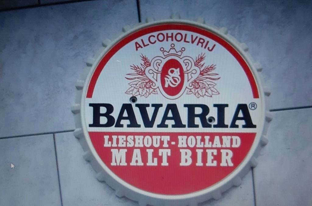 Bavaria Reclamebord - Alcoholvrij Malt Bier, Ophalen of Verzenden, Zo goed als nieuw, Reclamebord, Plaat of Schild, Bavaria