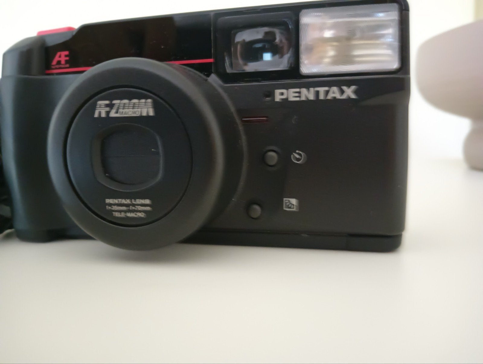 Pentax Zoom 70-S Compact Camera met Hoes, Audio, Tv en Foto, Ophalen, Gebruikt, Compact, Pentax
