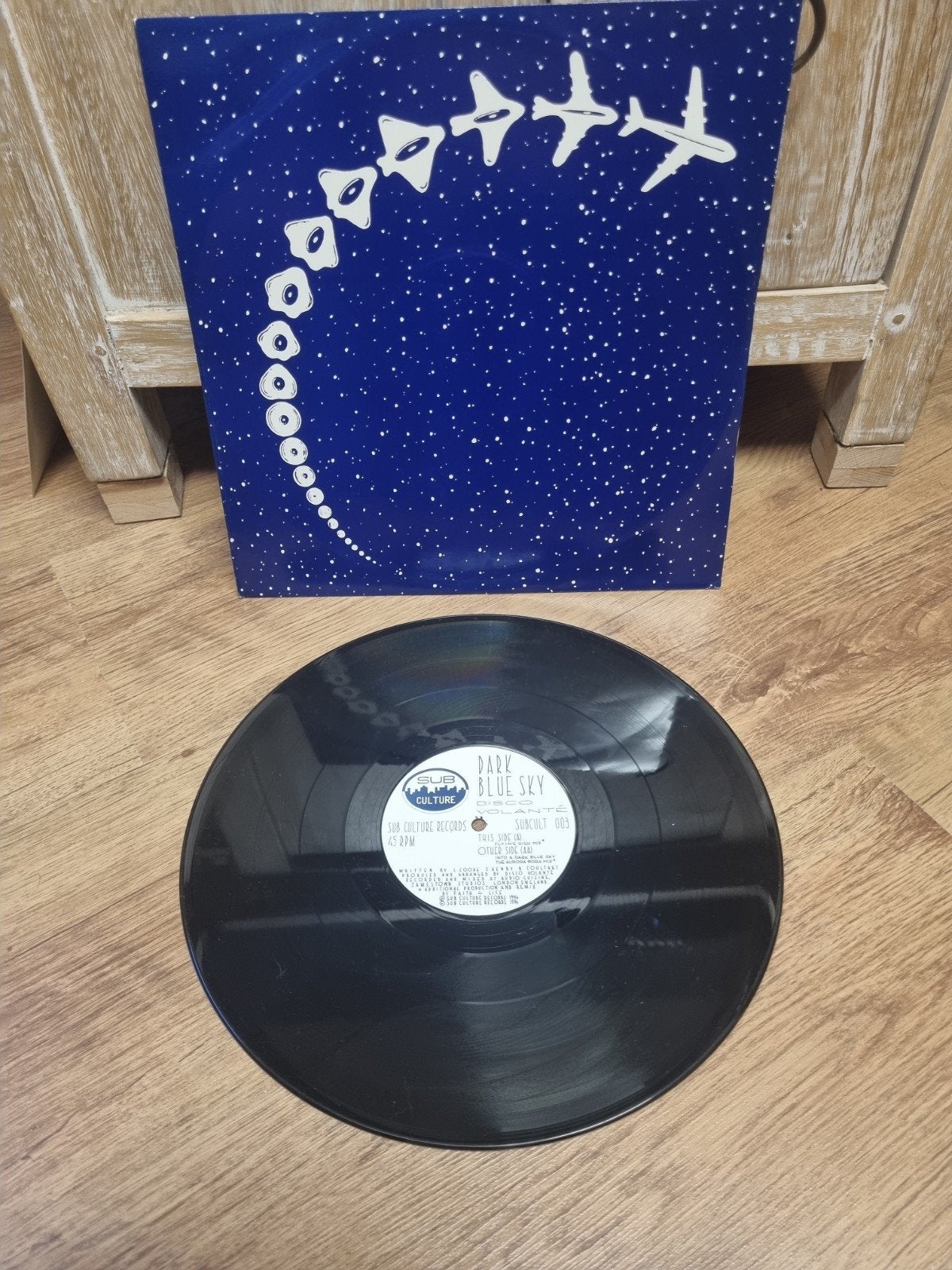 12"Disco Volante – Dark Blue Sky, Ophalen of Verzenden, Zo goed als nieuw, 12 inch, Disco