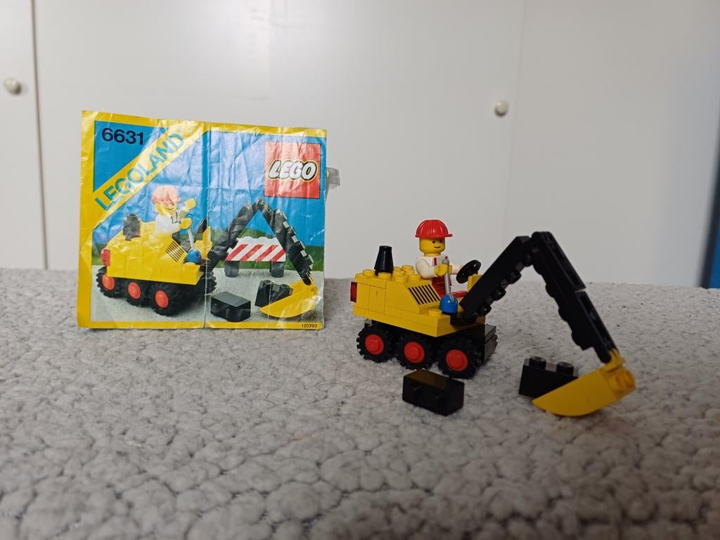 LEGO Legoland 6631 Graafmachine met afwijkende overall, Ophalen of Verzenden