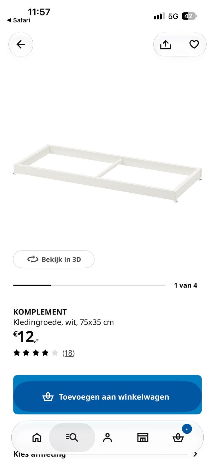 Pax basiselement, Ophalen, Zo goed als nieuw, Mdf, Plinten