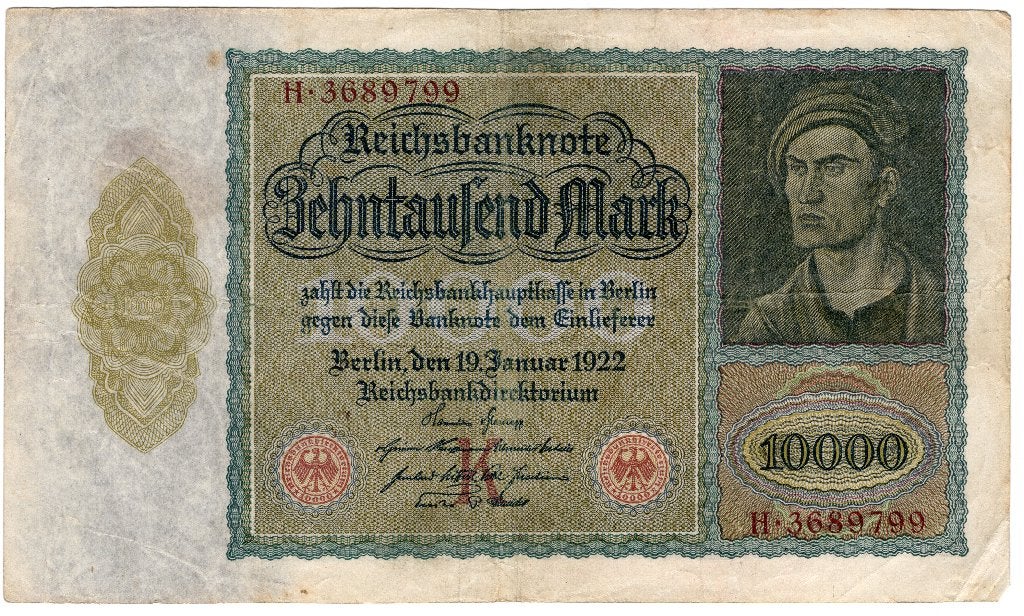 Duitsland noodgeld 10.000 Mark 1922, Postzegels en Munten, Verzenden, Duitsland