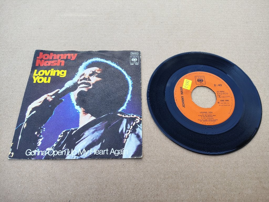 Single: Johnny Nash - Loving You (1974), Ophalen of Verzenden, Gebruikt, 7 inch, Pop