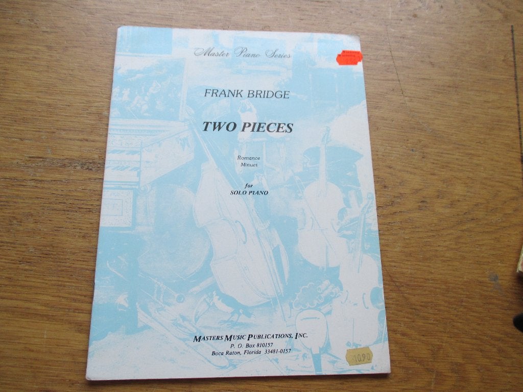 FRANK BRIDGE -  ROMANCE + MINUET - VOOR PIANO, Gebruikt, Klassiek, Ophalen of Verzenden, Artiest of Componist
