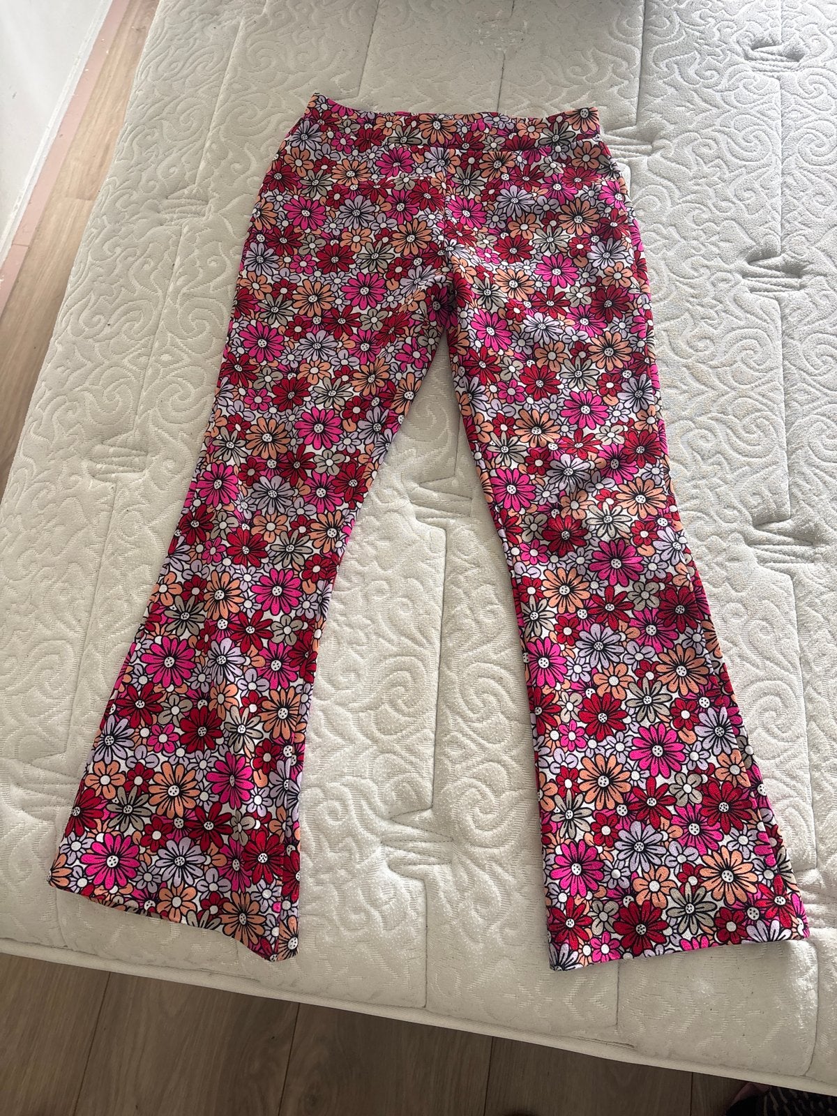 Bloemenprint flared broek maat 158, Ophalen of Verzenden, Gebruikt, Meisje, Broek