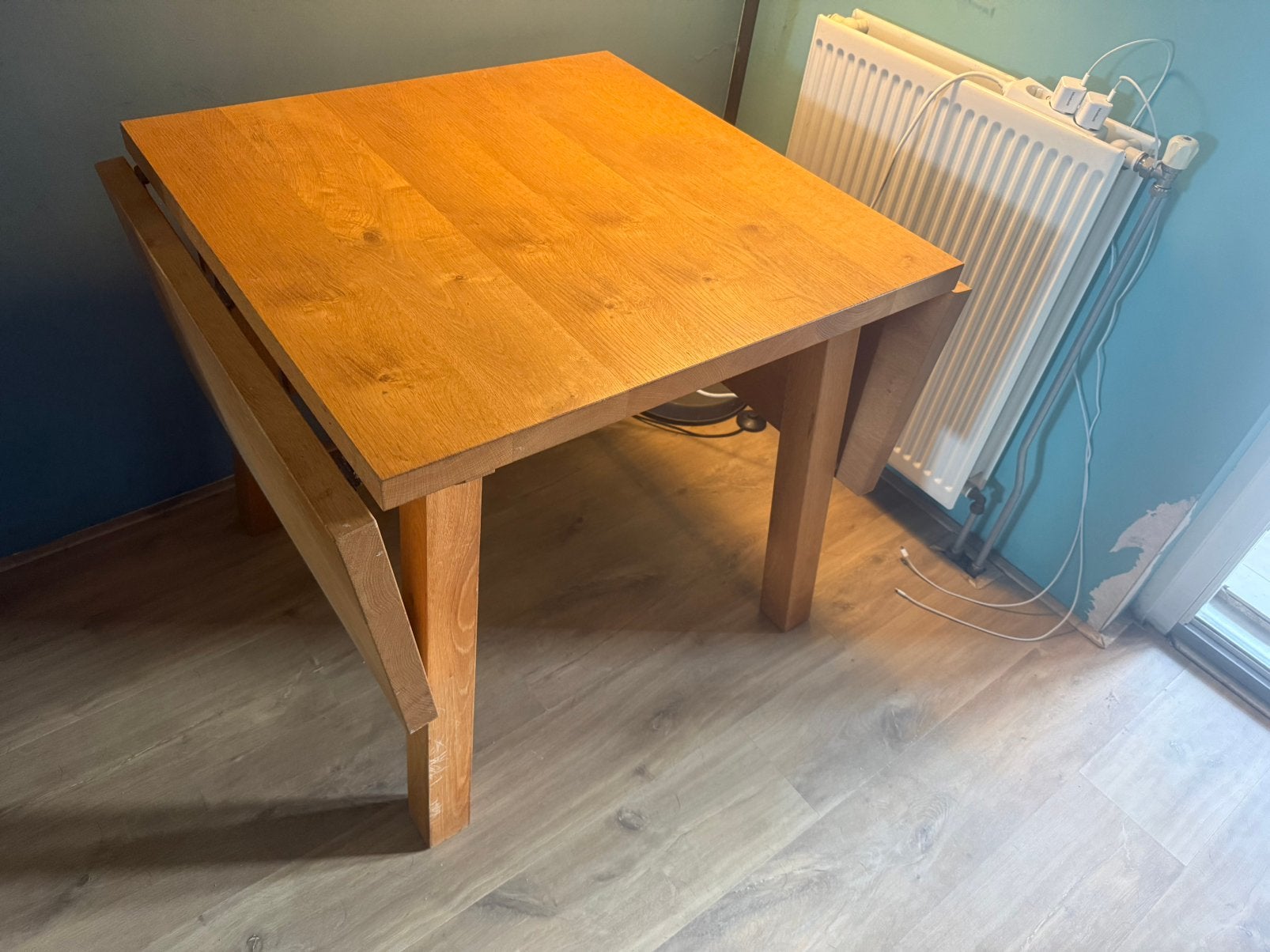 Ikea mockelby opklaptafel, Ophalen, Zo goed als nieuw, Rechthoekig, 50 tot 100 cm