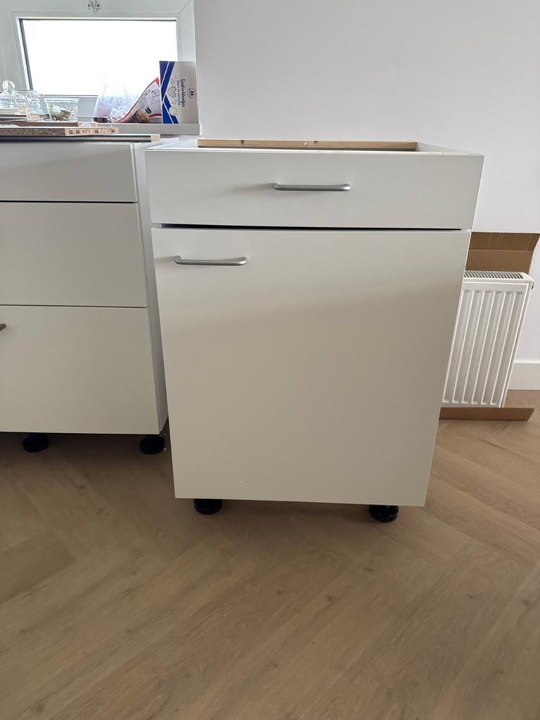 Bruynzeel onderkast (780) met draaideur en ladekast - Nieuw, Ophalen, Wit, Nieuw, 50 tot 100 cm