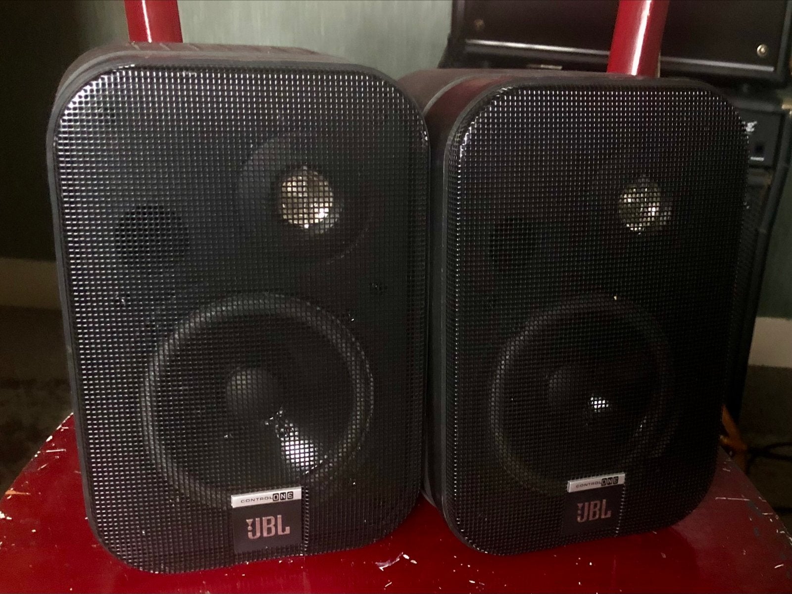 JBL Control One speakerset - Compact en krachtig, Audio, Tv en Foto, Luidsprekers, Stereo speakers, Gebruikt, JBL, Ophalen of Verzenden