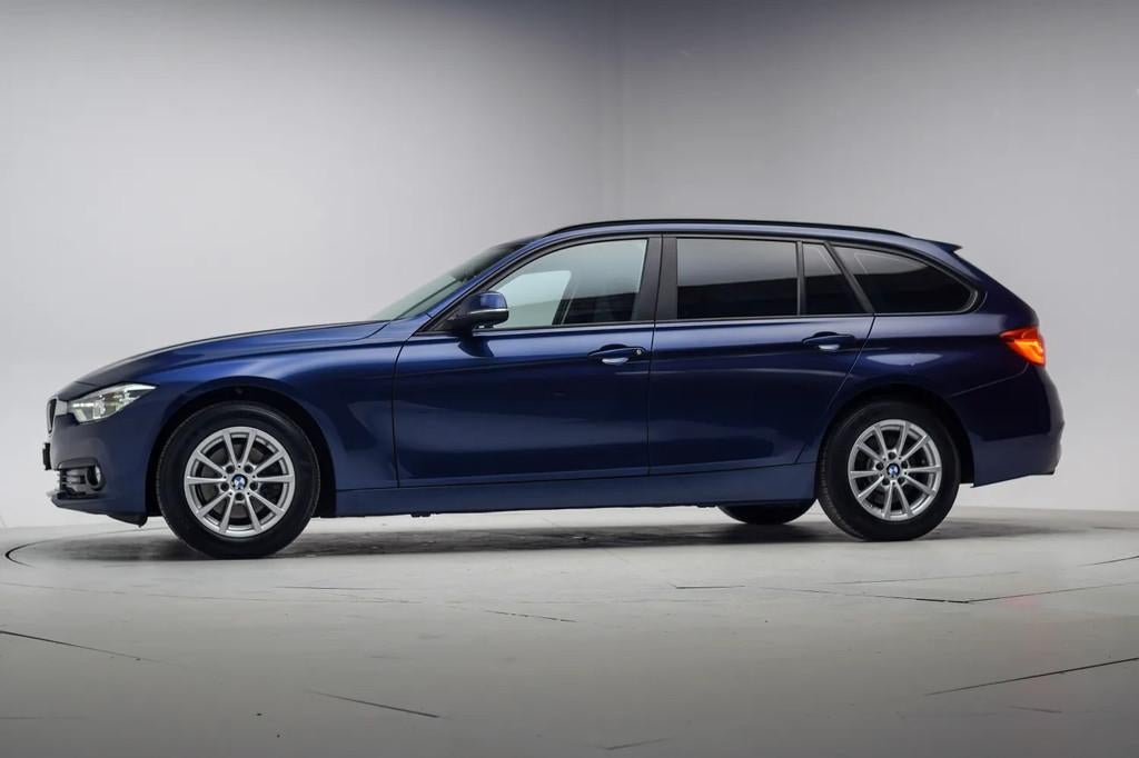 BMW 3 Serie Touring 318d Business [ Navi PDC Clima Cruise LE, Auto's, 136 pk, 4 cilinders, Blauw, Automatische klimaatregeling