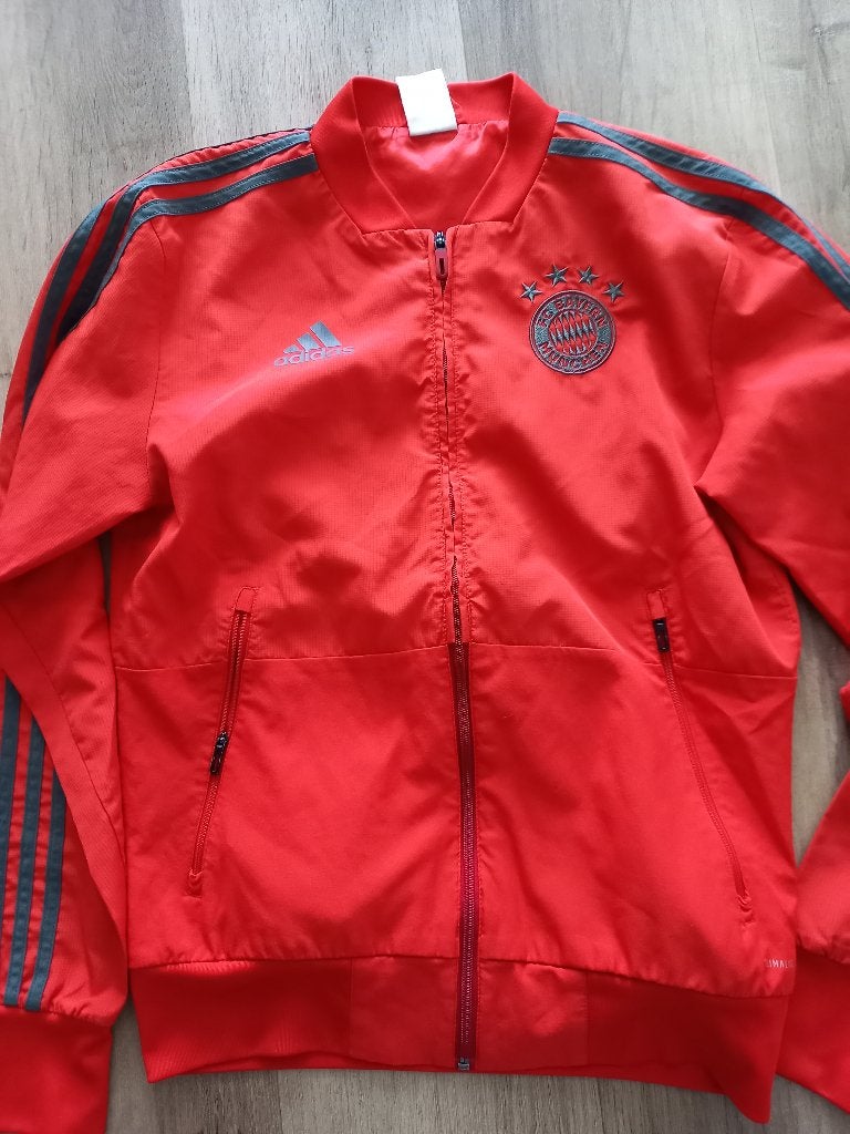 Adidas FC Bayern München Trainingsjack Rood Maat S, Maat S, Ophalen of Verzenden, Zo goed als nieuw, Trainingspak
