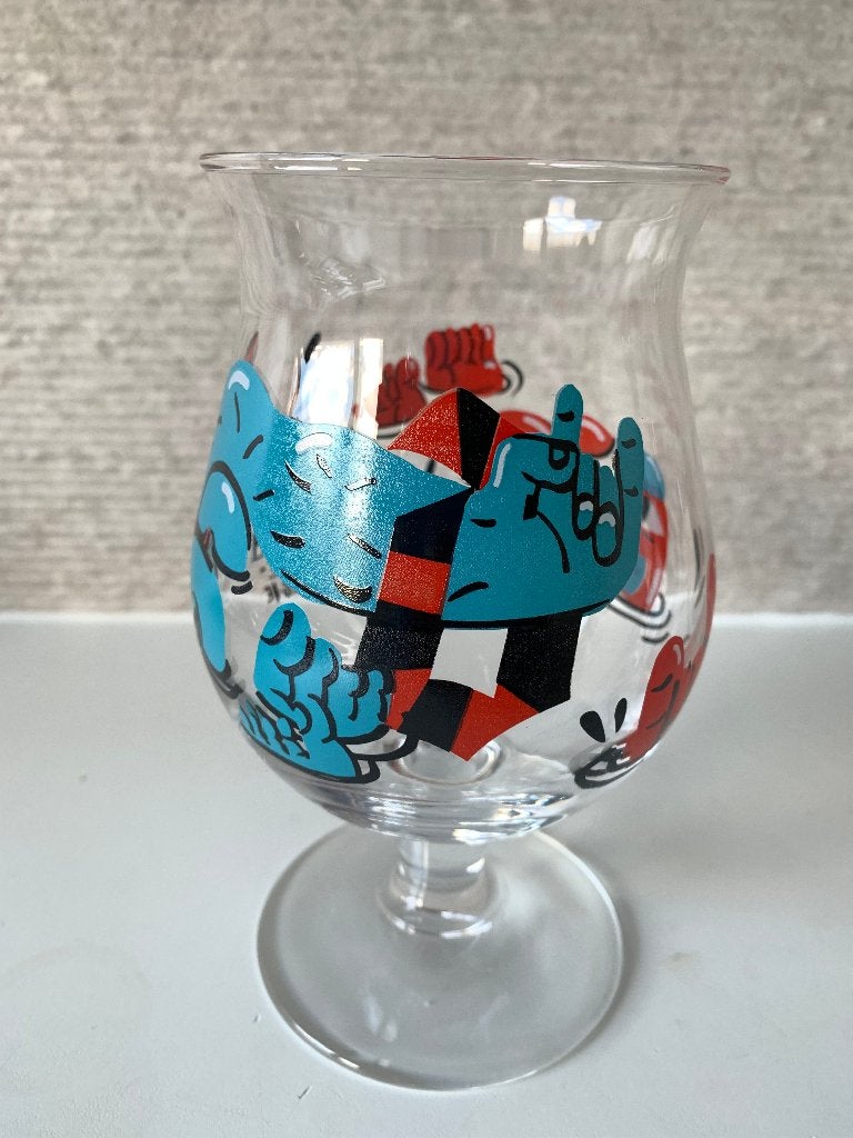 Nieuw Collector Duvel glas Nina Vandeweghe, Verzamelen, Biermerken, Ophalen of Verzenden, Nieuw, Glas of Glazen, Duvel