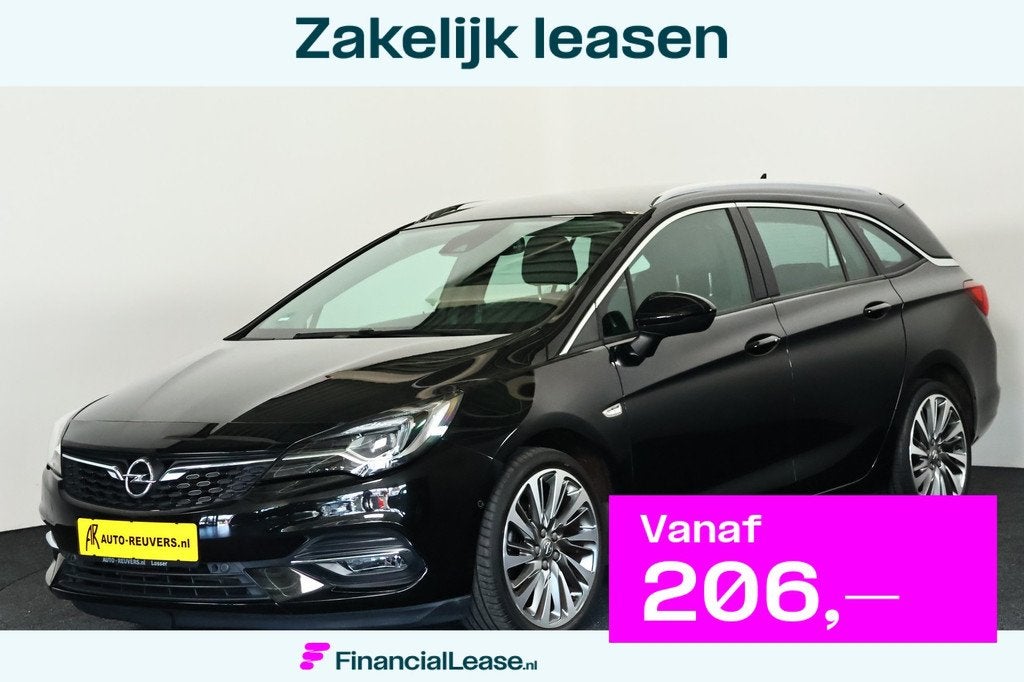 Opel Astra Sports Tourer 1.2 Ultimate 145pk / LED Matrix / N, Voorwielaandrijving, Gebruikt, Zwart, 1199 cc