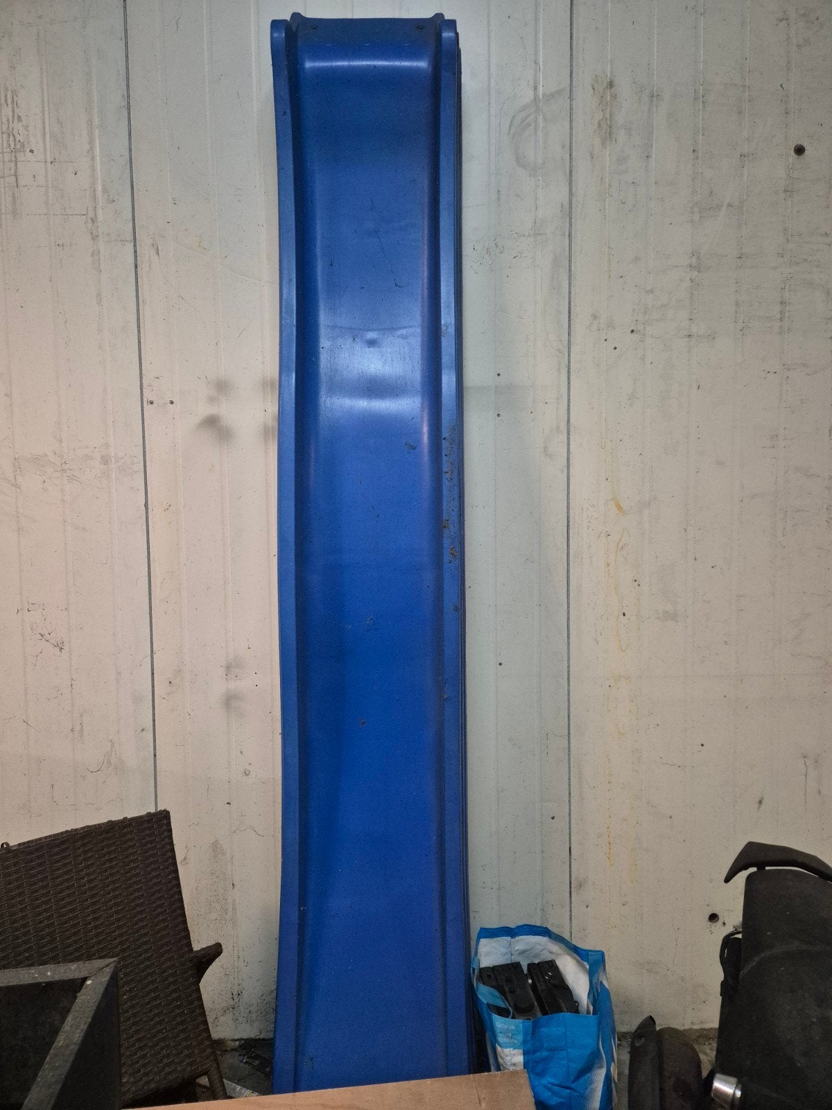 Blauwe glijbaan voor speeltoestel, Ophalen, Gebruikt