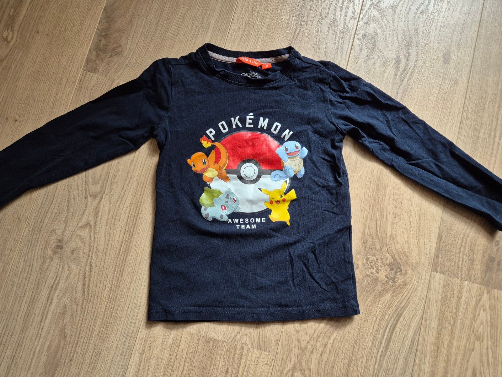 Pokemon Tygo&Vito Longsleeve Maat 110/116, Kinderen en Baby's, Kinderkleding | Maat 110, Ophalen of Verzenden