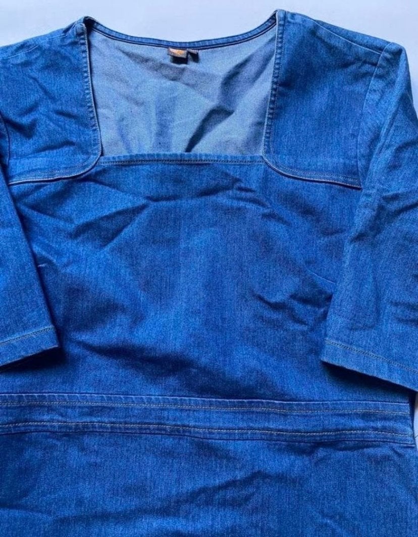 Who's That Girl spijkerjurk - Maat S, Kleding | Dames, Ophalen of Verzenden, Zo goed als nieuw, Maat 36 (S), Blauw