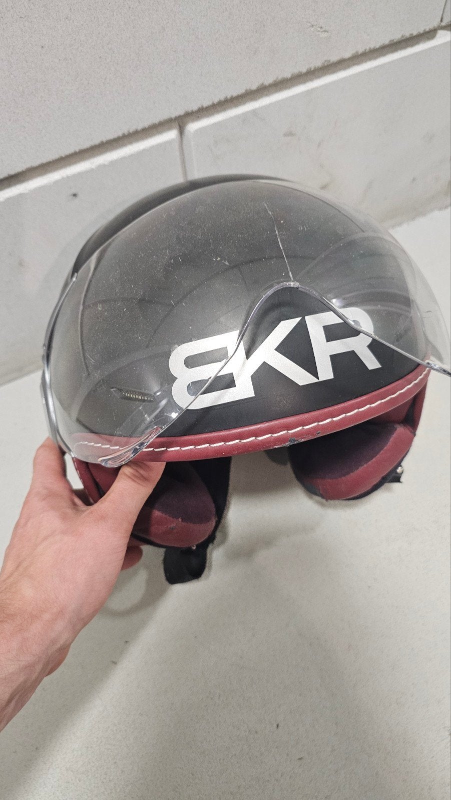 BKR Scooterhelm - Zwart, Maat L, Ophalen of Verzenden, Gebruikt, Large, BKR