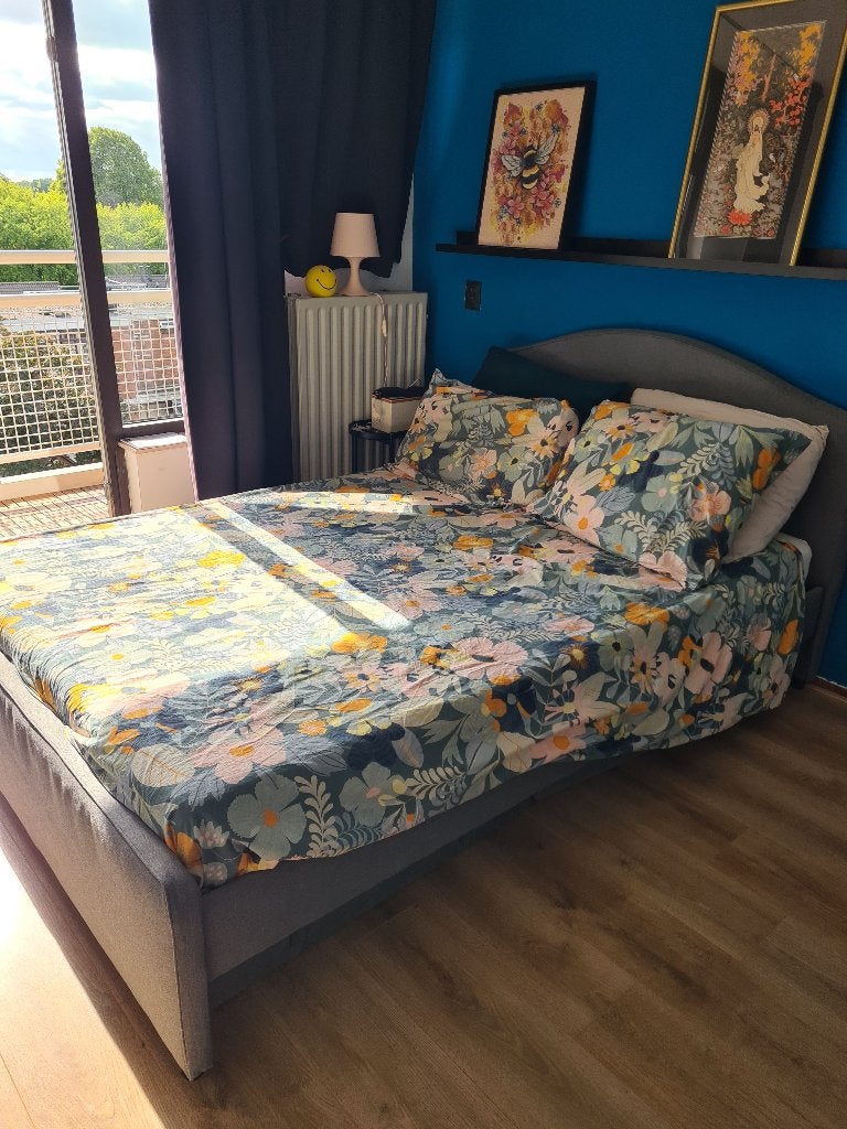 Twijfelaar bed, Ophalen, Gebruikt, 140 cm, Twijfelaar