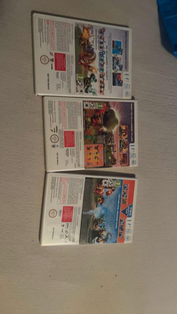 Skylanders Wii Spellen: Giants, Swap Force & Spyro's Adventu, Avontuur en Actie, Gebruikt, 2 spelers, Eén computer