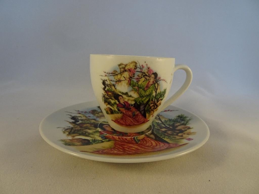 Royal Schwabap kop en schoteltje, Antiek en Kunst, Antiek | Servies los, Ophalen of Verzenden