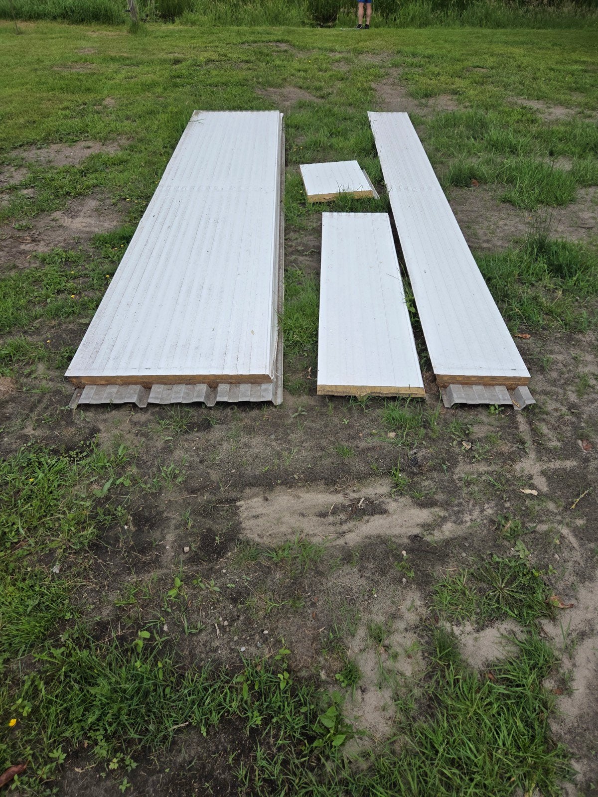 Gebruikte Sandwichpanelen 6 cm dik - Diverse Maten, Doe-het-zelf en Verbouw, Platen en Panelen, Ophalen, Gebruikt