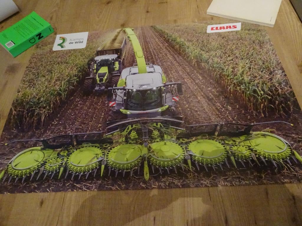 Een mooie claas jaguar hakselaar poster, Boeken, Catalogussen en Folders, Ophalen of Verzenden, Zo goed als nieuw, Folder