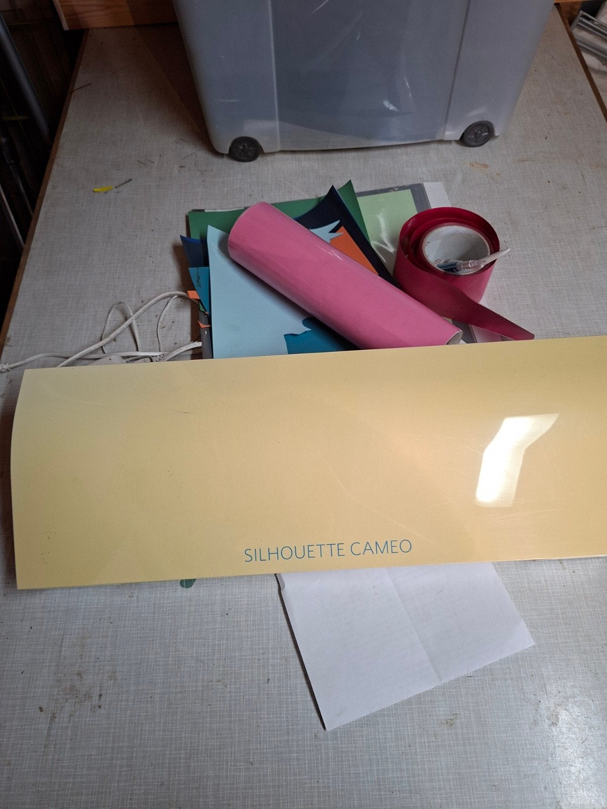 Silhouette Cameo snijmachine met vinyl, Gebruikt, Ophalen of Verzenden, Machine, Elektrisch