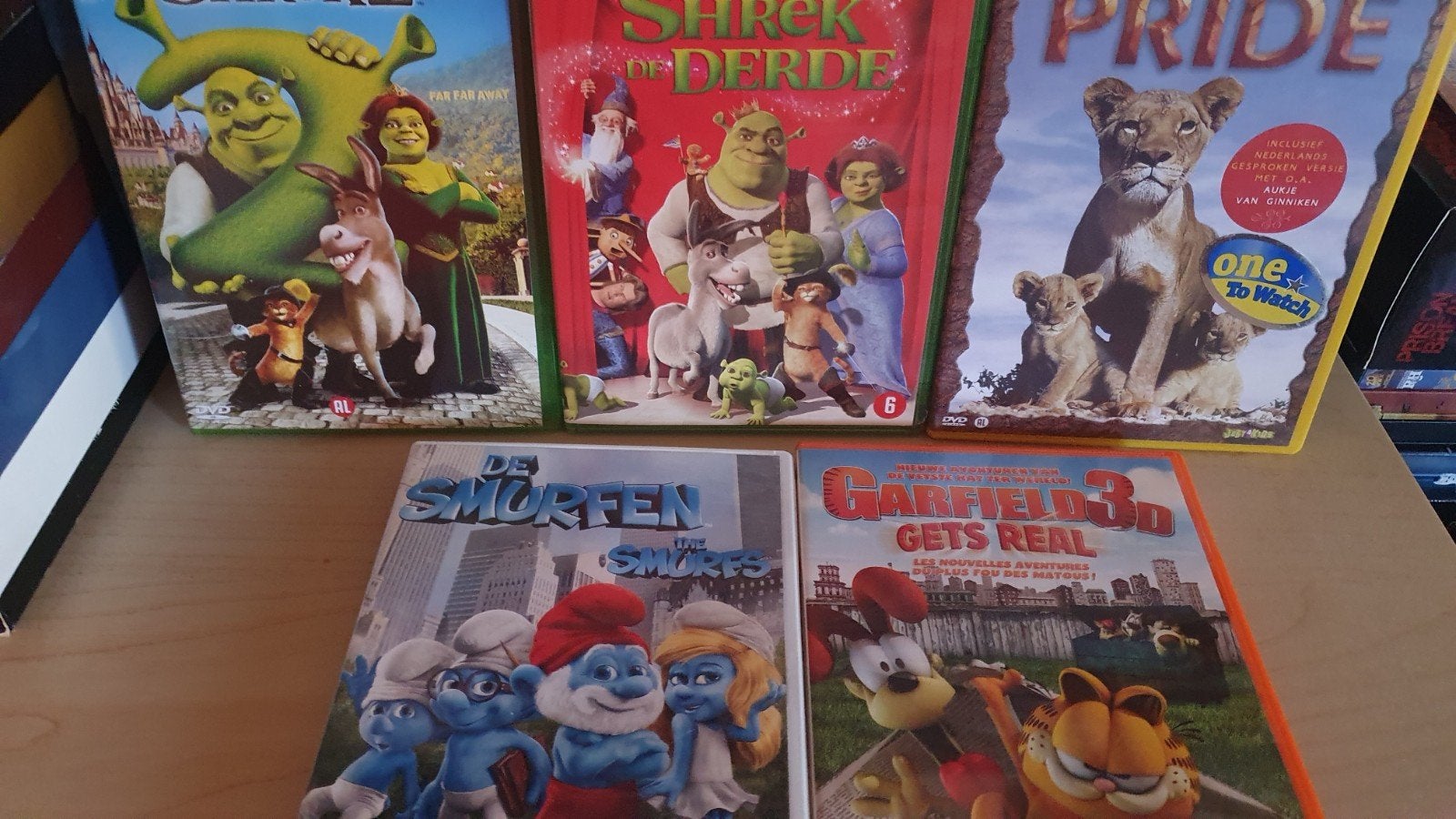 DVD Collectie: Shrek, De Smurfen, Garfield & Pride, Cd's en Dvd's, Dvd's | Kinderen en Jeugd, Gebruikt, Animatie, Verzamelbox