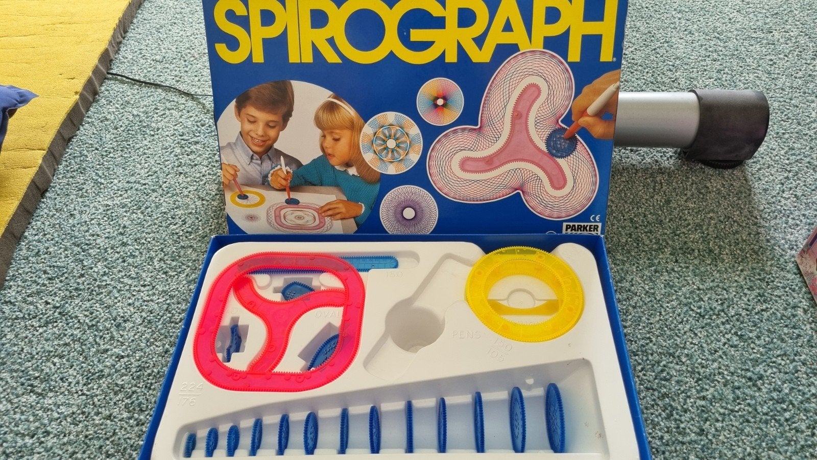 Spirograph set - gebruikt, Ophalen of Verzenden, Gebruikt, Knutselen