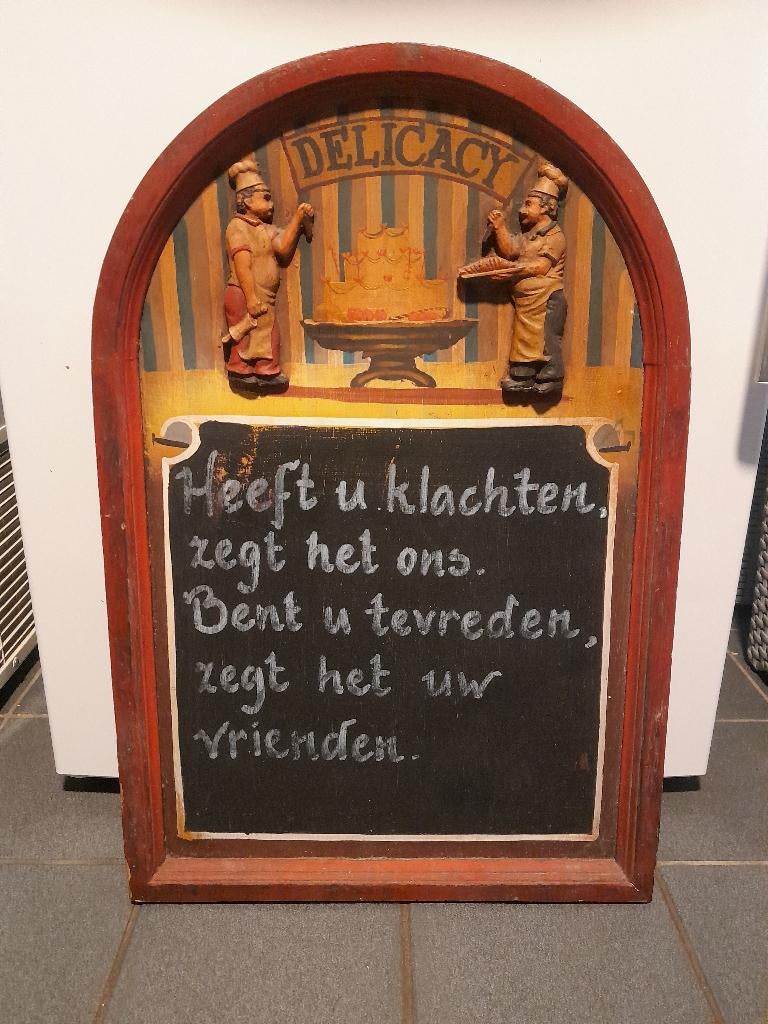 Decoratief krijtbord voor kroeg/ mancave, Ophalen of Verzenden, Gebruikt, Reclamebord