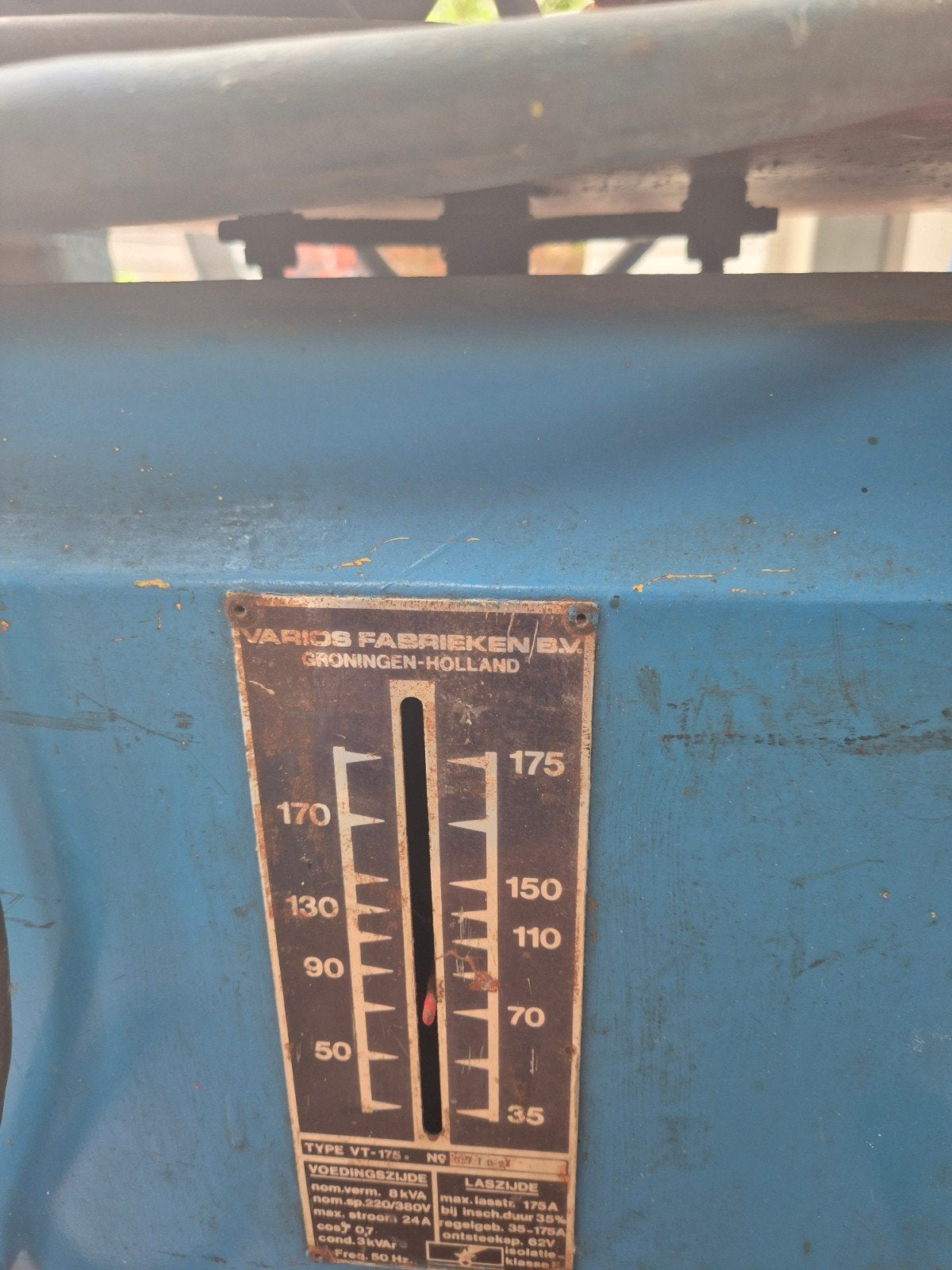 Varios Fabrieken VT-175 Lasapparaat met Lasmasker, Doe-het-zelf en Verbouw, Ophalen of Verzenden, Gebruikt, 150 tot 250 ampère