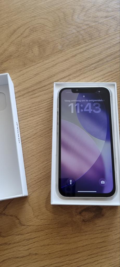 iPhone 13 128GB wit, Telecommunicatie, Mobiele telefoons | Apple iPhone, Gebruikt, 128 GB, Zonder abonnement, Zonder simlock, iPhone 13