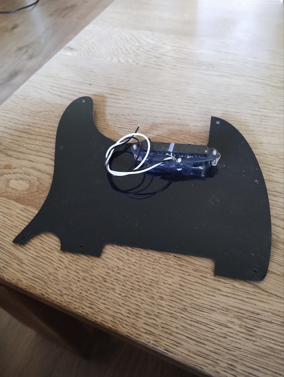 Telecaster slagplaat zwart 1-laags met 4.8kOhm pickup, Ophalen of Verzenden, Nieuw, Solid body, Fender