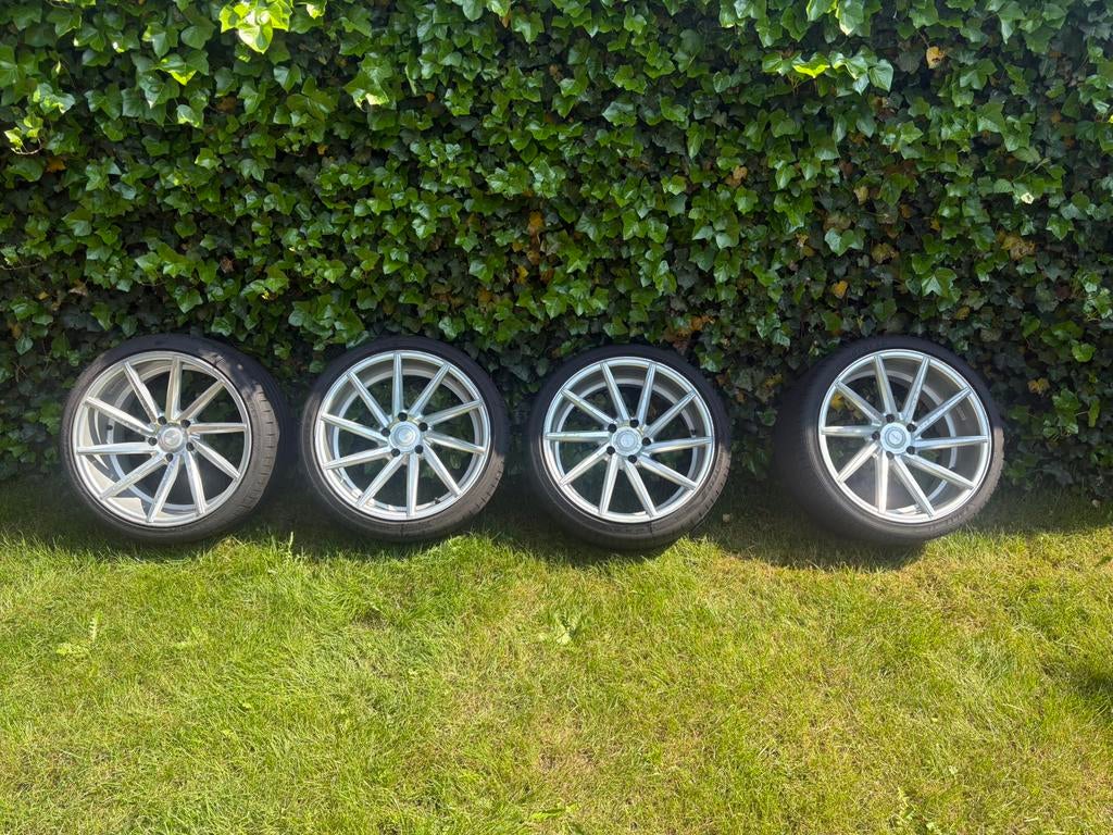 19" Vossen Look Breedset Velgen met Goodyear Banden BMW E91, Ophalen of Verzenden, Gebruikt
