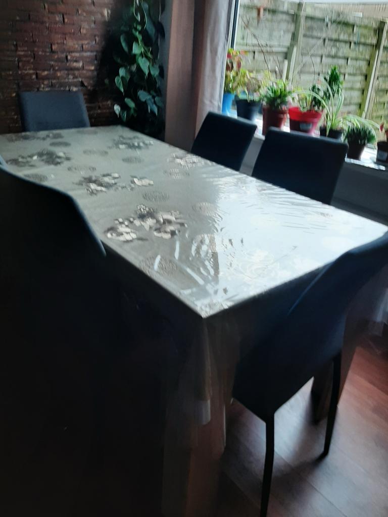 Eettafel met 6 stoelen - Modern en Ruim, Huis en Inrichting, Tafels | Eettafels, Gebruikt, Vijf personen of meer, 150 tot 200 cm