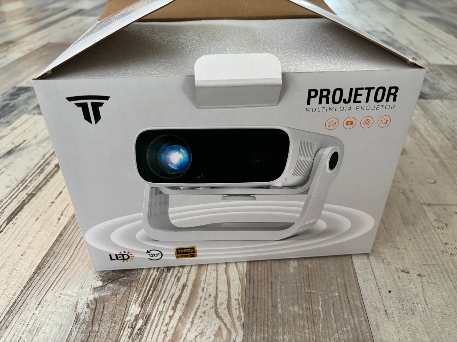 Nieuwe Wielio AT-M269E Smart Projector - Full HD & 4K onders, Ophalen of Verzenden, Nieuw, LED, Full HD (1080)